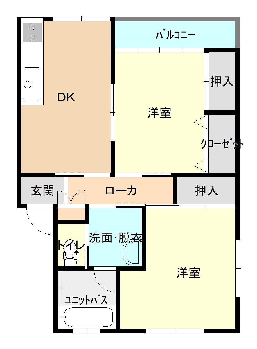 新潟県長岡市西宮内１ 宮内駅 2DK アパート 賃貸物件詳細