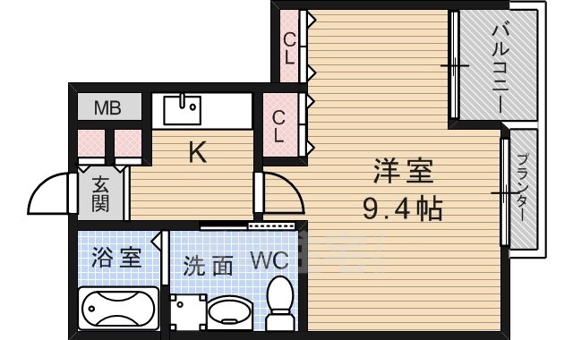 大阪府枚方市禁野本町１ 枚方市駅 1K マンション 賃貸物件詳細