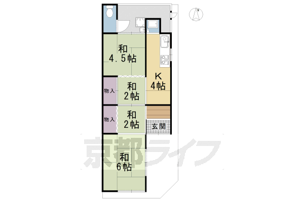 京都府京都市伏見区深草直違橋南１ 藤森駅 4K 一戸建て 賃貸物件詳細