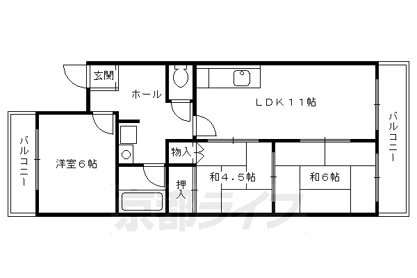 京都府京都市伏見区向島津田町 向島駅 3LDK マンション 賃貸物件詳細