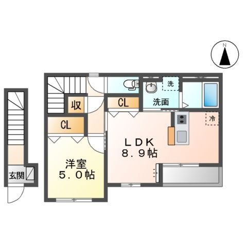 千葉県木更津市朝日２ 木更津駅 1LDK アパート 賃貸物件詳細