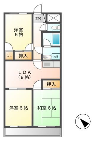 ファミリータウンむらた 4階 3DK 賃貸物件詳細