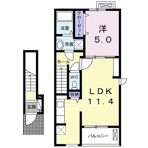 山口県光市浅江２ 光駅 1LDK アパート 賃貸物件詳細