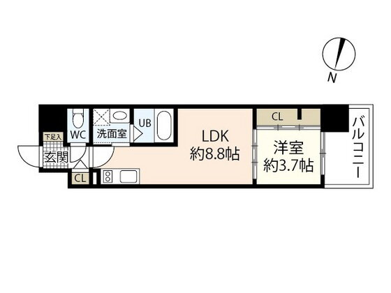 広島県広島市南区比治山町 広島駅 1LDK マンション 賃貸物件詳細