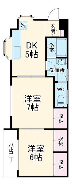 千葉県習志野市実籾１ 実籾駅 2DK マンション 賃貸物件詳細