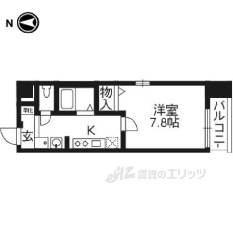 京都府京都市山科区安朱北屋敷町 山科駅 1K マンション 賃貸物件詳細