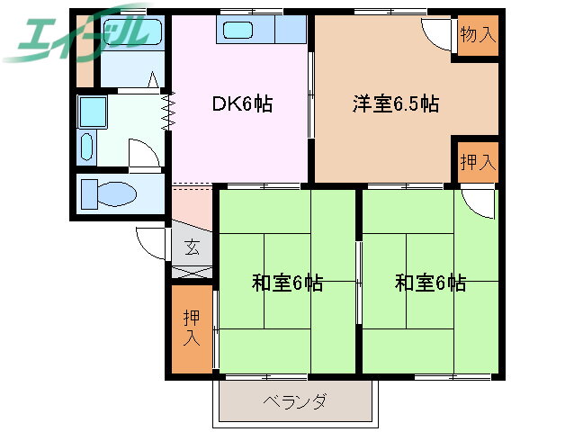 三重県四日市市川島町 伊勢川島駅 3DK アパート 賃貸物件詳細