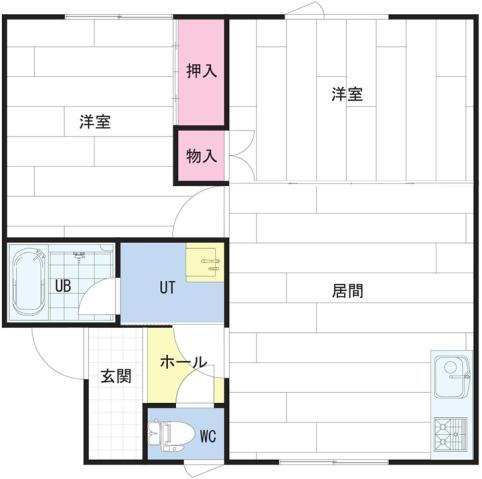 北海道札幌市白石区菊水元町五条１ 白石駅 2LDK アパート 賃貸物件詳細