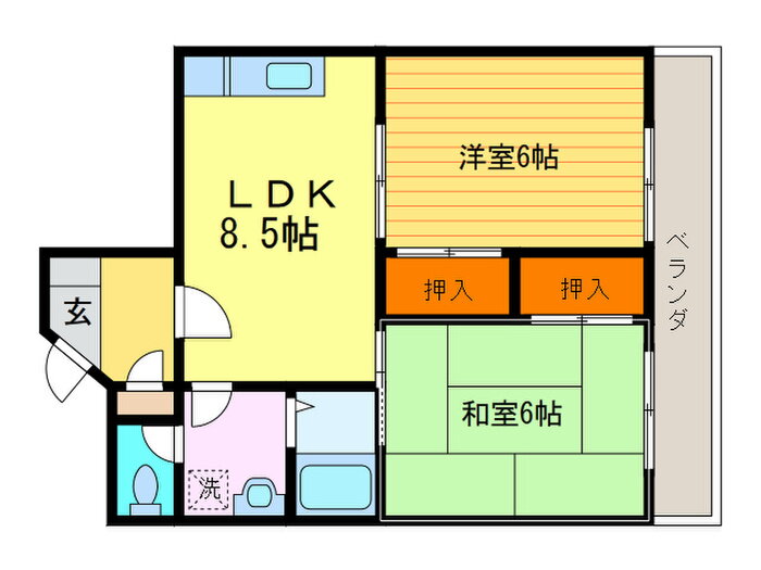 京都府長岡京市奥海印寺東条 長岡天神駅 2LDK マンション 賃貸物件詳細