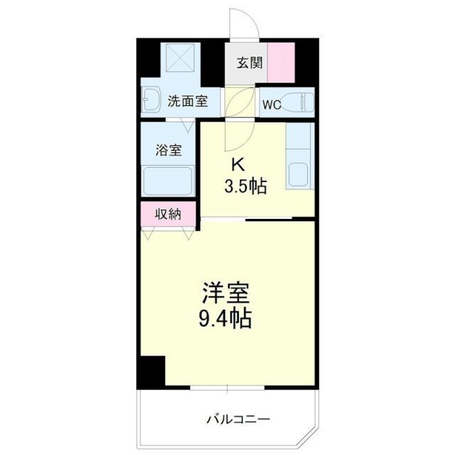 静岡県浜松市中央区北田町 遠州病院駅 1DK マンション 賃貸物件詳細