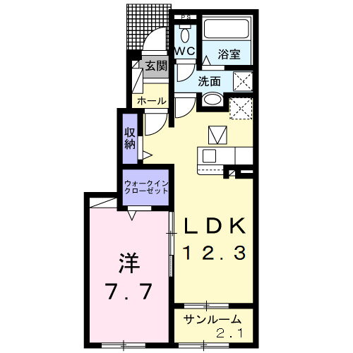 エノルメＩＩ 1階 1LDK 賃貸物件詳細