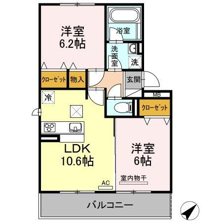 愛知県名古屋市中村区宿跡町１ 名古屋駅 2LDK アパート 賃貸物件詳細