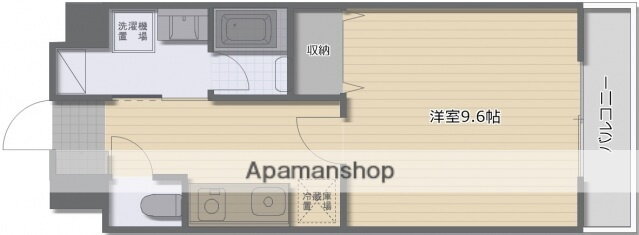 広島県広島市中区河原町 舟入町駅 1K マンション 賃貸物件詳細