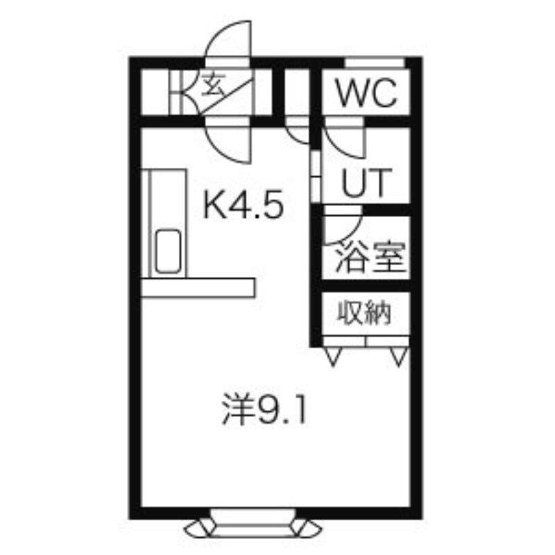 北海道札幌市東区北十四条東１０ 東区役所前駅 1K アパート 賃貸物件詳細
