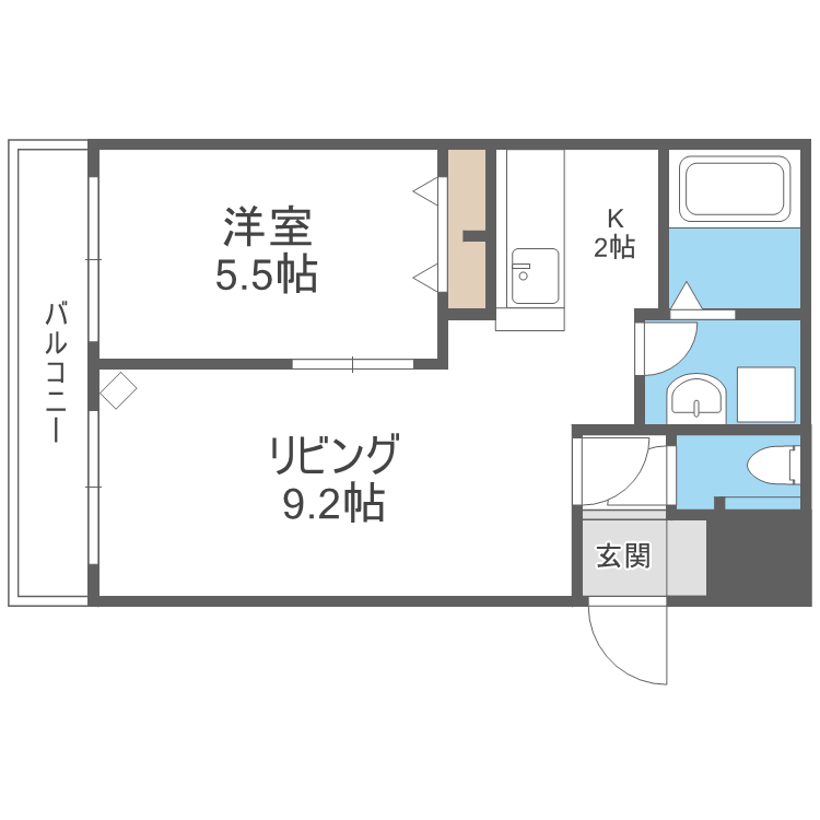北海道札幌市東区北十条東１２ 環状通東駅 1LDK マンション 賃貸物件詳細