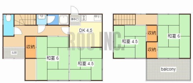 東今宿山名借家 4DK 賃貸物件詳細