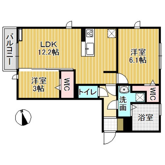 富山県砺波市深江１ 砺波駅 2LDK アパート 賃貸物件詳細