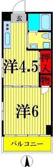東京都足立区中川４ 亀有駅 2K マンション 賃貸物件詳細