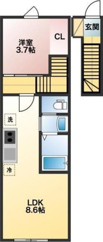 宮城県仙台市青葉区小松島２ 東照宮駅 1LDK アパート 賃貸物件詳細