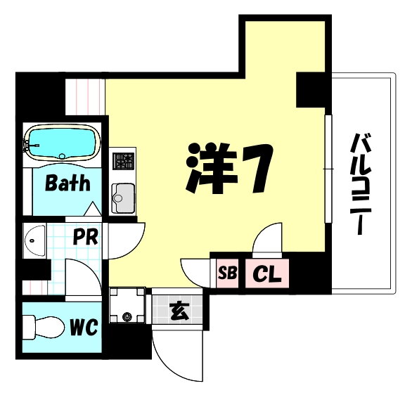 兵庫県尼崎市七松町１ 立花駅 ワンルーム マンション 賃貸物件詳細