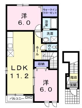 広島県福山市加茂町大字下加茂 万能倉駅 2LDK アパート 賃貸物件詳細