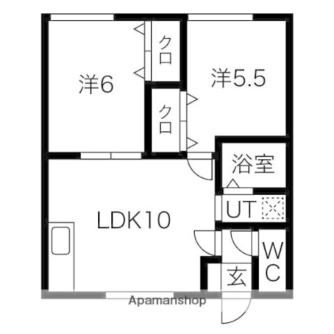 北海道札幌市西区発寒三条２ 発寒南駅 2LDK アパート 賃貸物件詳細