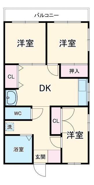 神奈川県厚木市飯山 本厚木駅 3DK アパート 賃貸物件詳細