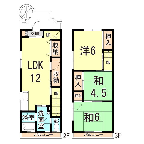 エイゼン田町 2階 3LDK 賃貸物件詳細