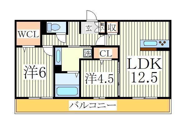 千葉県柏市小青田３ 柏たなか駅 2LDK アパート 賃貸物件詳細