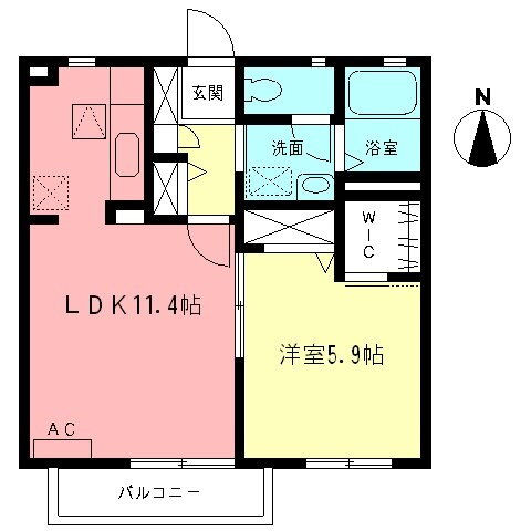 ブリリアＤ 1階 1LDK 賃貸物件詳細
