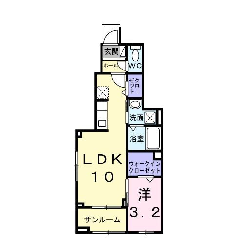 栃木県宇都宮市平松本町 宇都宮駅 1LDK アパート 賃貸物件詳細