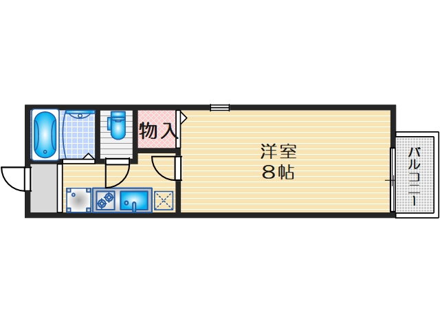 ハイツサン幸ＩＩ 2階 1K 賃貸物件詳細