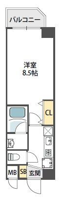 兵庫県尼崎市長洲本通１ 尼崎駅 1K マンション 賃貸物件詳細