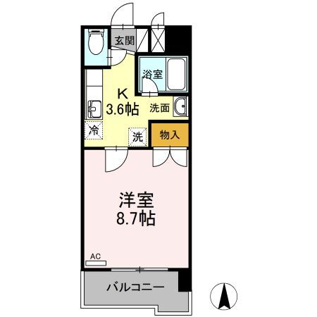 宮城県仙台市太白区長町５ 長町駅 1K マンション 賃貸物件詳細