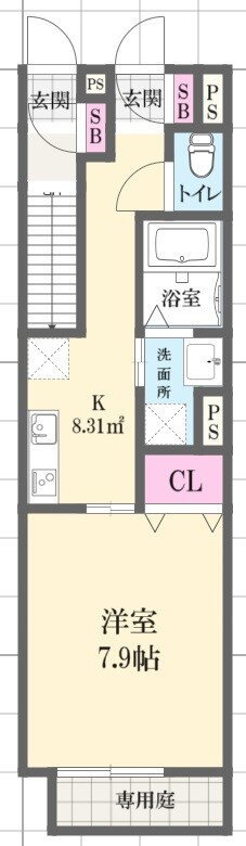 兵庫県姫路市広畑区東新町２ 夢前川駅 1K アパート 賃貸物件詳細