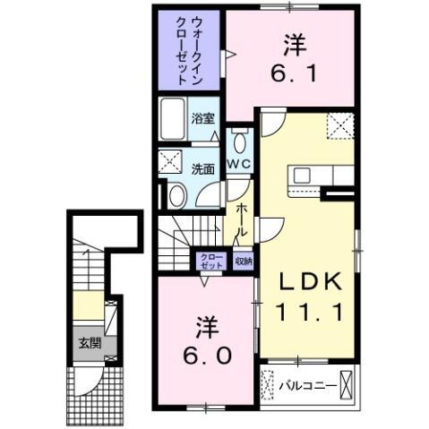 愛媛県西条市周布 壬生川駅 2LDK アパート 賃貸物件詳細