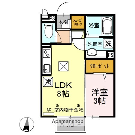 群馬県高崎市正観寺町 井野駅 1LDK アパート 賃貸物件詳細