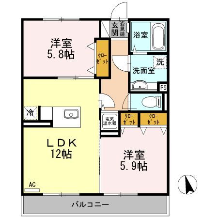 兵庫県小野市王子町 小野駅 2LDK アパート 賃貸物件詳細