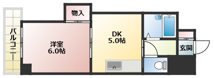 大阪府大阪市東淀川区大桐２ 上新庄駅 1DK マンション 賃貸物件詳細