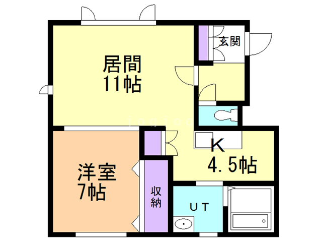 北海道旭川市本町２ 旭川駅 1LDK アパート 賃貸物件詳細