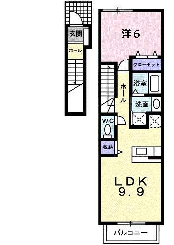 青森県上北郡おいらせ町青葉２ 三沢駅 1LDK アパート 賃貸物件詳細