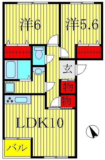 千葉県柏市高南台２ 高柳駅 2LDK アパート 賃貸物件詳細