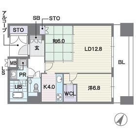 福岡県福岡市中央区大名２ 赤坂駅 2LDK マンション 賃貸物件詳細