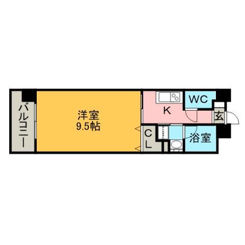 愛知県名古屋市西区菊井１ 浅間町駅 1K マンション 賃貸物件詳細