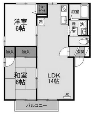 愛媛県松山市森松町 2LDK アパート 賃貸物件詳細