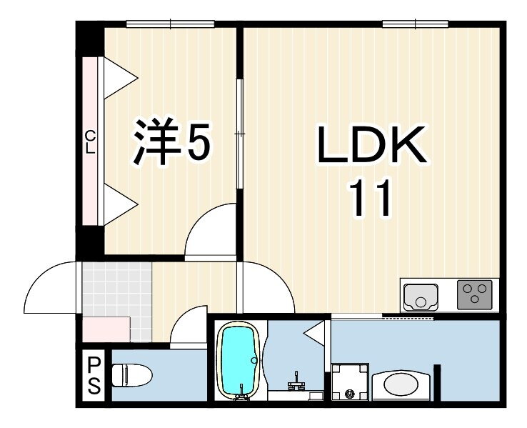 兵庫県尼崎市御園町 尼崎駅 1LDK アパート 賃貸物件詳細