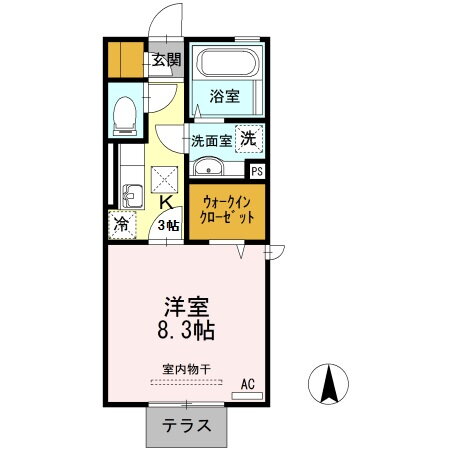 熊本県熊本市南区御幸笛田３ 平成駅 1K アパート 賃貸物件詳細