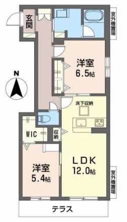 メゾン・ド・クレール 1階 2LDK 賃貸物件詳細