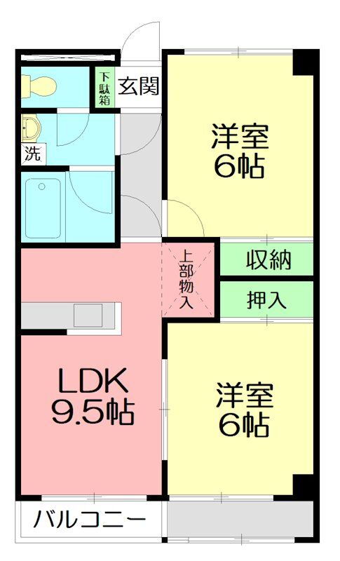 ロワール市川 4階 2LDK 賃貸物件詳細