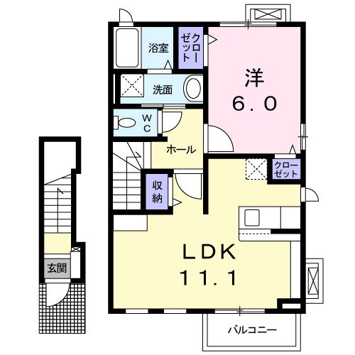 茨城県筑西市下中山 下館駅 1LDK アパート 賃貸物件詳細